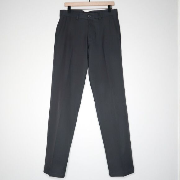 Haggar H26 Mens Pants Size 32x34 Dark Gray Utility Active‎ Office Career - Picture 1 of 10